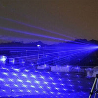 Blauwe Laser Fakkel | 450nm Hoge-Intensiteit Optische Uitgang | Tactisch 5000m+ Bereik | Verstelbare Focus Aluminium Behuizing | Thermische Ontsteking Mogelijke Zaklamp