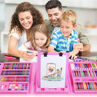 ColorSet | Laat de creativiteit van je kind opbloeien met deze 208-delige kunstset