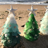 Sea Glass ChristmasTree | Handgemaakte unieke zeeglas esthetiek voor kerst
