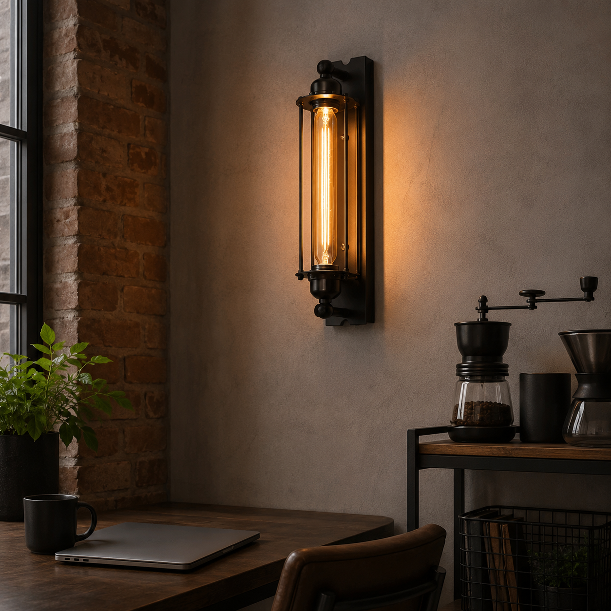 Retro E27 industriële wandlamp | Klassieke wandlamp met modern LED-ontwerp voor thuisdecoratie