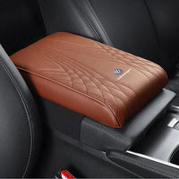 Exclusief logo armsteun kussen voor de armsteunhoes in de auto