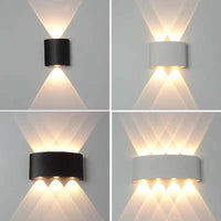 Tronix Moderne Rechthoekige Wandlamp Zwart/Wit. Gang