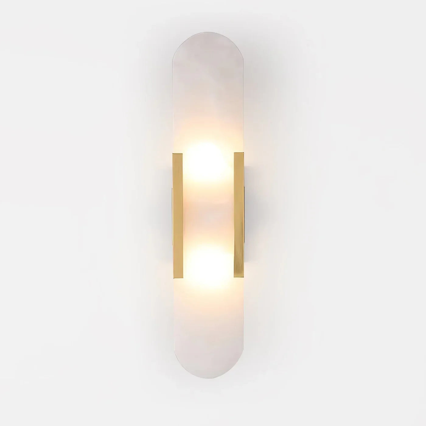 Moderne Wandlamp van Marmer met Gouden Details – Luxe Verlichting