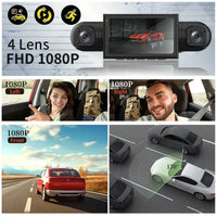 Skanto | 360° Auto Dashcam | DashGard Pro CX360 | Full HD Rijrecorder met Nachtzicht & Parkeerbewaking
