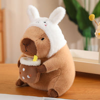 CuddleCapy Knuffelpop Pluche | Capibara & Konijn Ontwerp | Zacht Knuffeldier in Verschillende Stijlen & Maten
