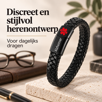 Custom AlertBand | Medische ID Armband voor Senioren met Dementie of Alzheimer