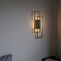 Wandgemonteerde LED-lamp met Dubbele Rechthoekige Frame