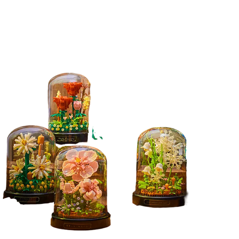 BloomBrick DIY Micro Bloemen Bouwstenen | Mini Baksteen Puzzel | Huisdecoratie & Cadeau-idee voor Kinderen