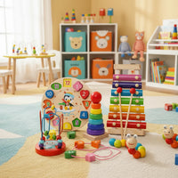 EduQuest 5-in-1 Montessori Set – Creatief leren voor baby's vanaf 6 maanden