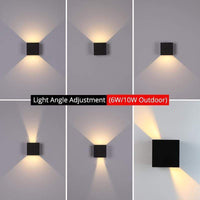 Nexu Moderne Verstelbare Vierkante Buitengevel Lamp LED