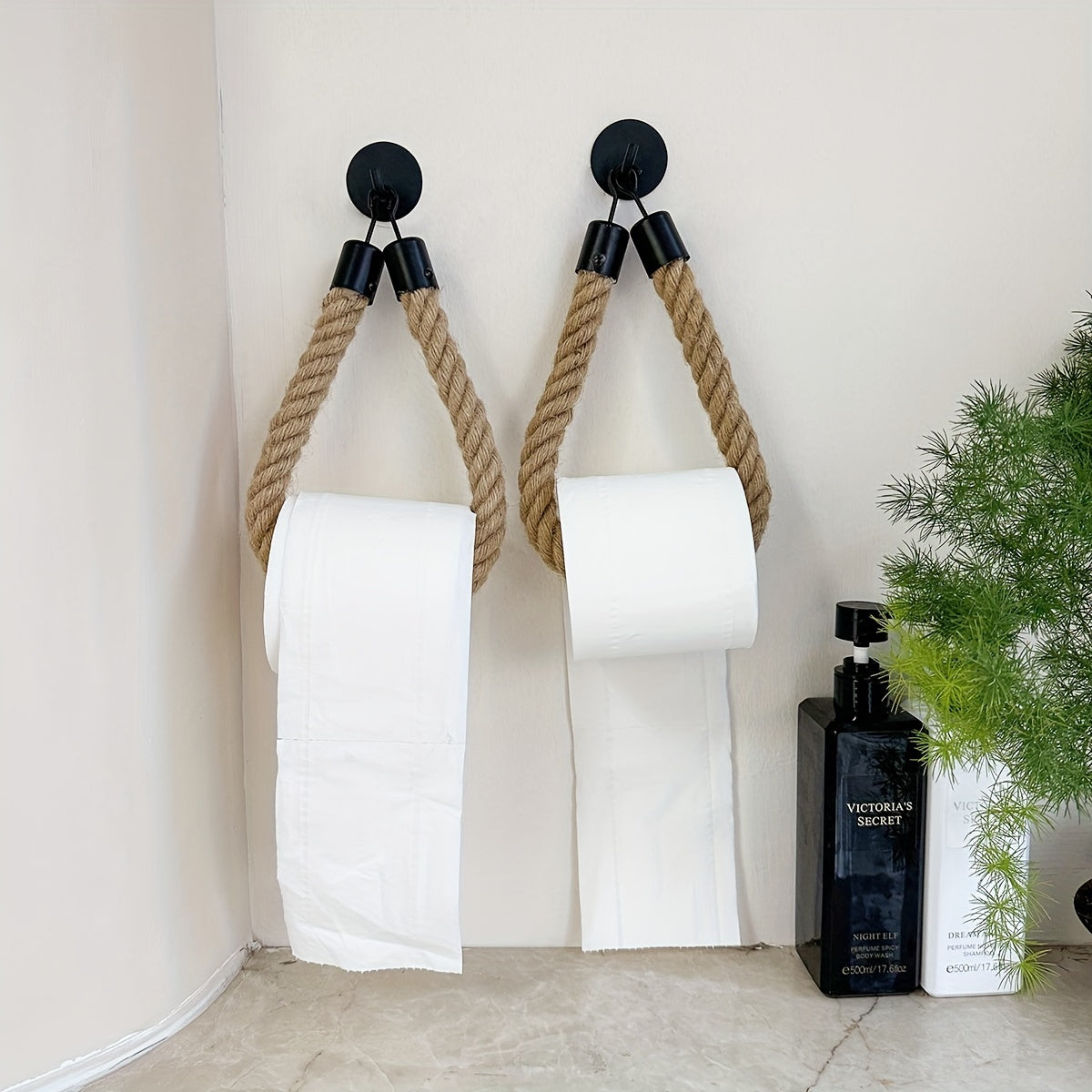 Hennep Touw Toiletpapier Houder - Voor Stijlvolle Badkamers