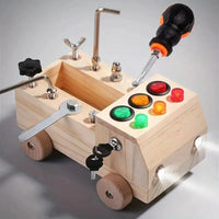 Montessori Busy Board – Interactief leerspeelgoed voor kinderen ter bevordering van fijne motoriek en cognitieve vaardigheden