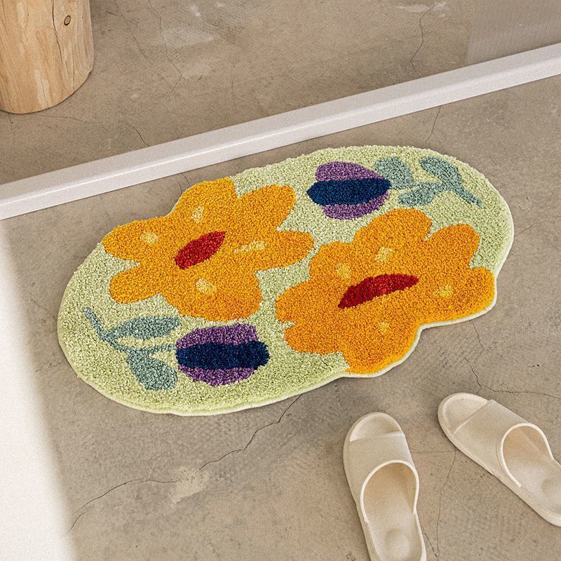Bloemen Comfort Badmat | Duurzaam en gemakkelijk schoon te maken, ideaal voor het creëren van een gezellig badkamergevoel