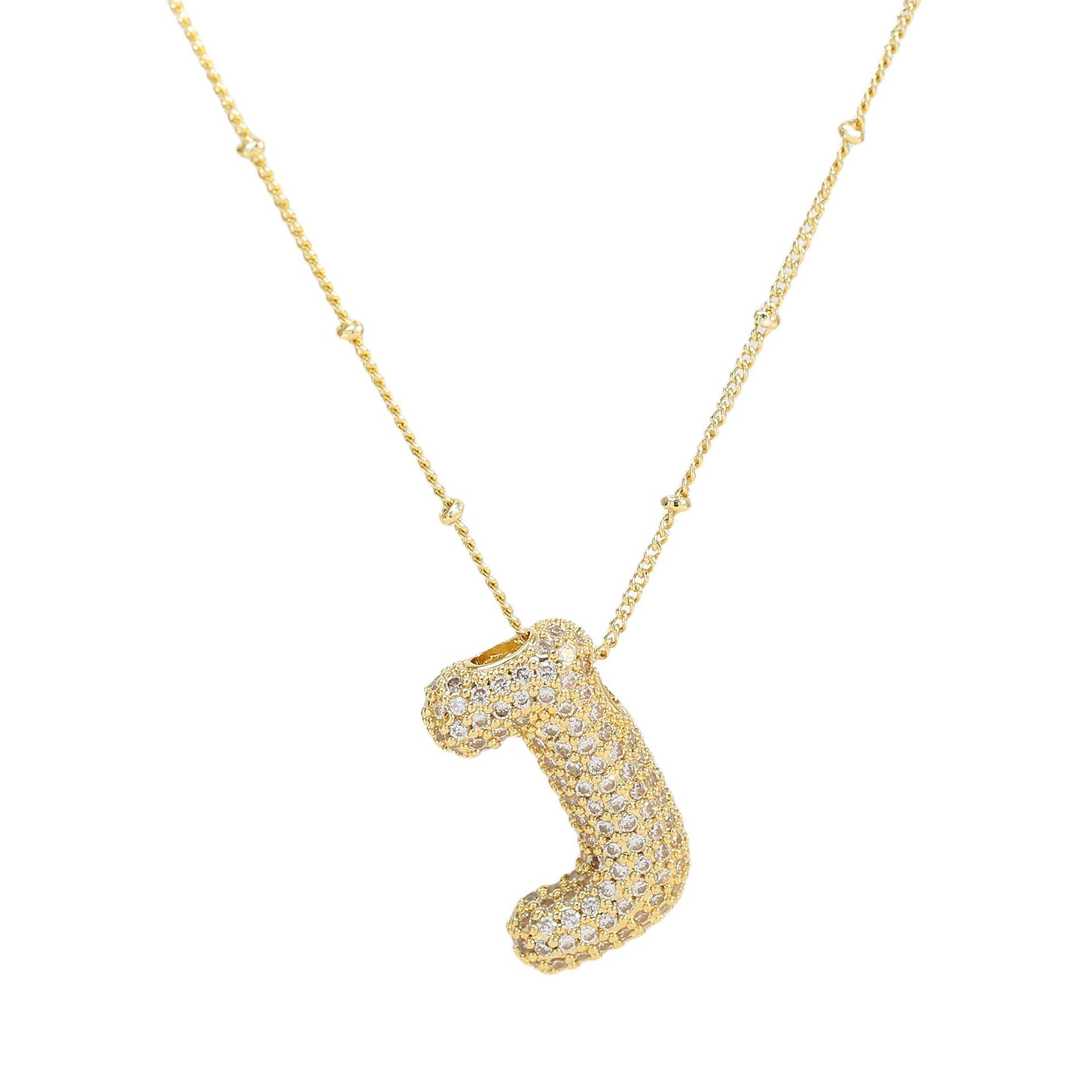 Diamanten Ketting met Letter