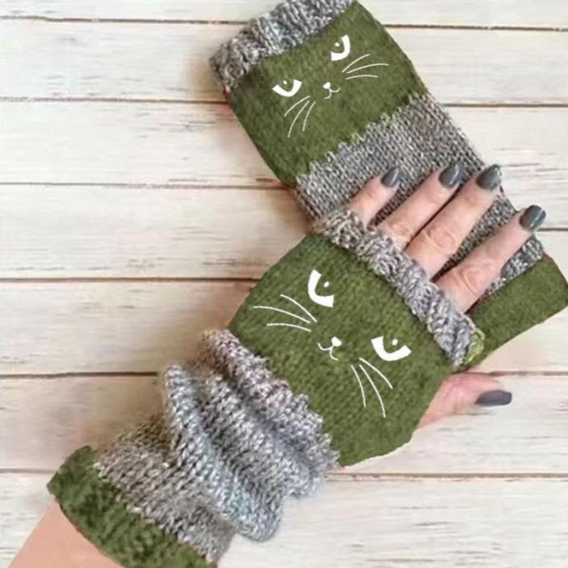 Kat Brei Vingerloze Handschoenen