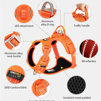 AstraPaw Nylon Harnas Voor Honden Met Reflecterende Bandjes, No-Pull, Voor Alle Maten