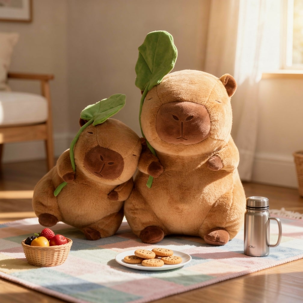 Capybara Knuffeldier voor baby's, kinderen en volwassenen | Schattig knuffeldier | Pluche dier | CapySnug