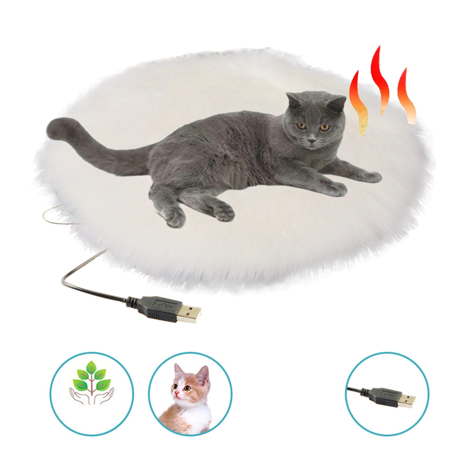 CozyKitty - Draagbare USB Verwarmde Kussen