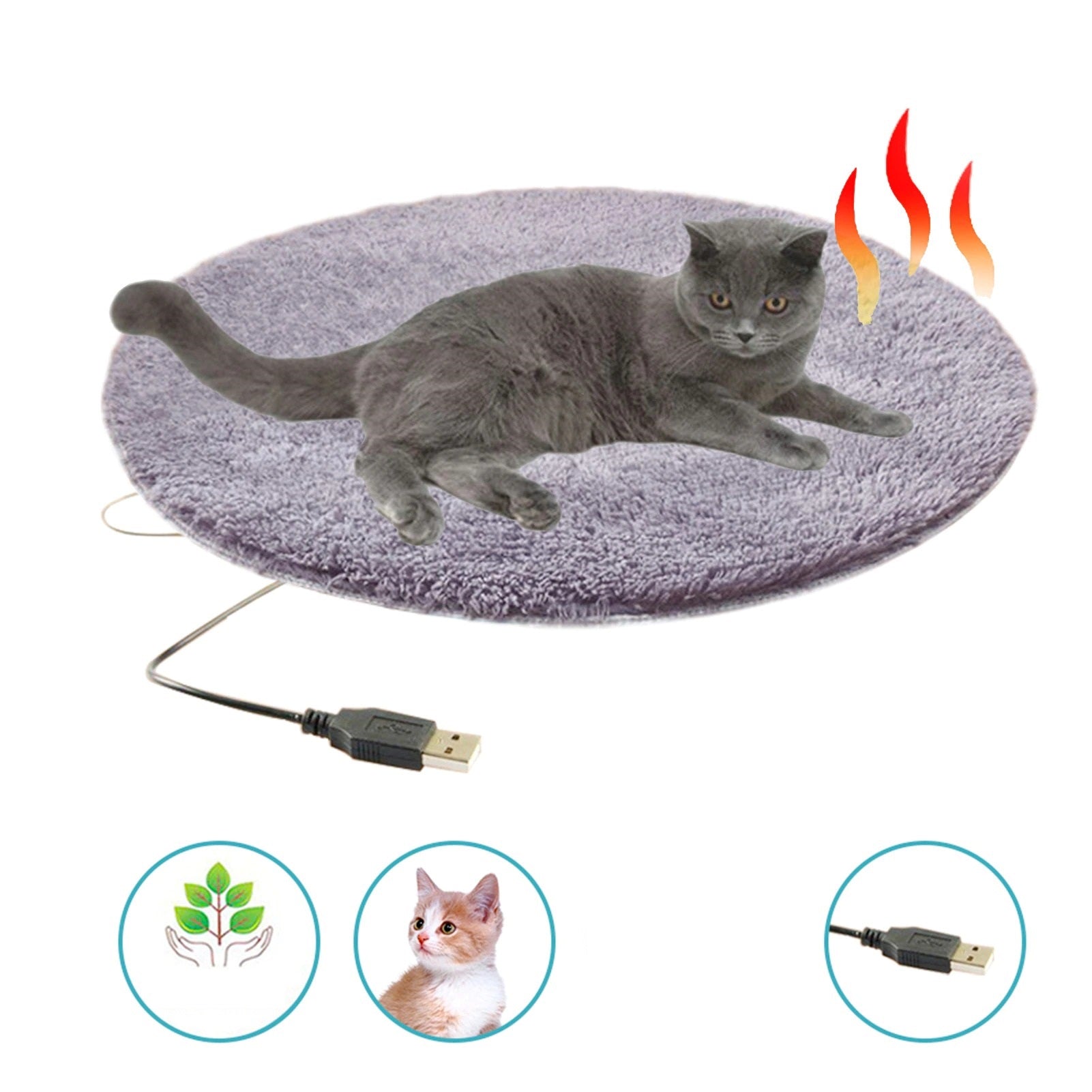 CozyKitty - Draagbare USB Verwarmde Kussen