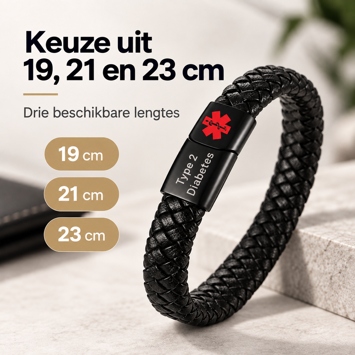Custom AlertBand | Medische Allergie Armband met Persoonlijke Gravering