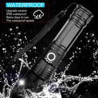 MS18 High-Performance LED Zaklamp | 100.000 Lumen | 18x Cree XHP70 2.0 LEDs | 2,3 km Bereik | IP56 Waterdicht | OLED-Statusdisplay | Inclusief Accupack