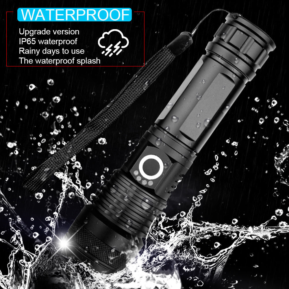 MS18 | Ultieme High-Performance LED-Zaklamp | 100.000 Lumen | 2.350m Lichtbereik | 18x CREE XHP70.2 LEDs | OLED-Statusdisplay & Actieve Koeling | IP68 Waterdicht