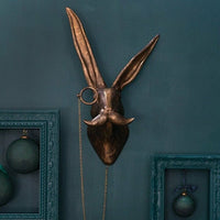 WallCritters – Speelse dierenkop wanddecoratie – Handgeschilderd resin ontwerp