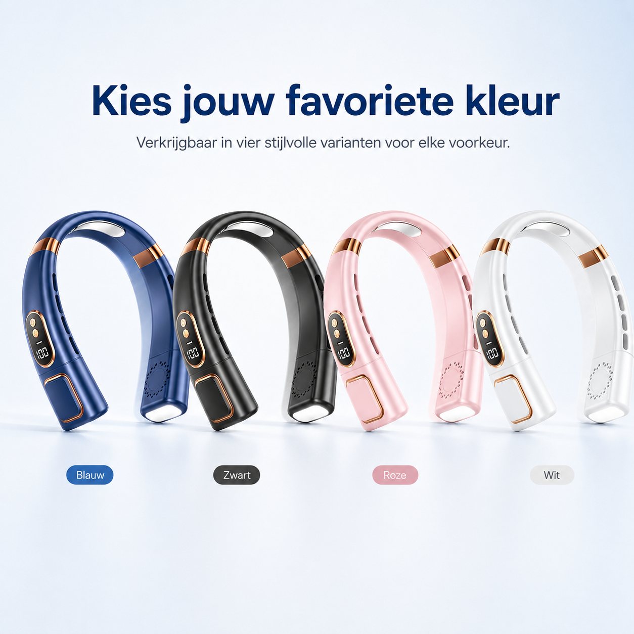 Froza – 360° Koelende Digitale Nekventilator