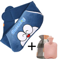 WarmCush – Herbruikbare Pluche Warmwaterkruik met Heupkussen