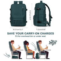 Travelliva Dames Reisrugzak 35 L | Waterdicht & met USB-aansluiting | Anti-diefstal & Schoencompartiment | Voor Wandelen, Dagelijks Gebruik & Reizen