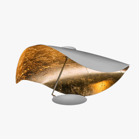 Jexie Plafondlamp Blad Modern Zwart/Goud Woonkamer Slaapkamer