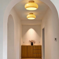 Charlotte Flush Mount Plafondlamp Hout
