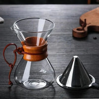 Skanto | Chemex Koffiekan met Hario V60 Dripper Set – Precies Brouwen met Stijl