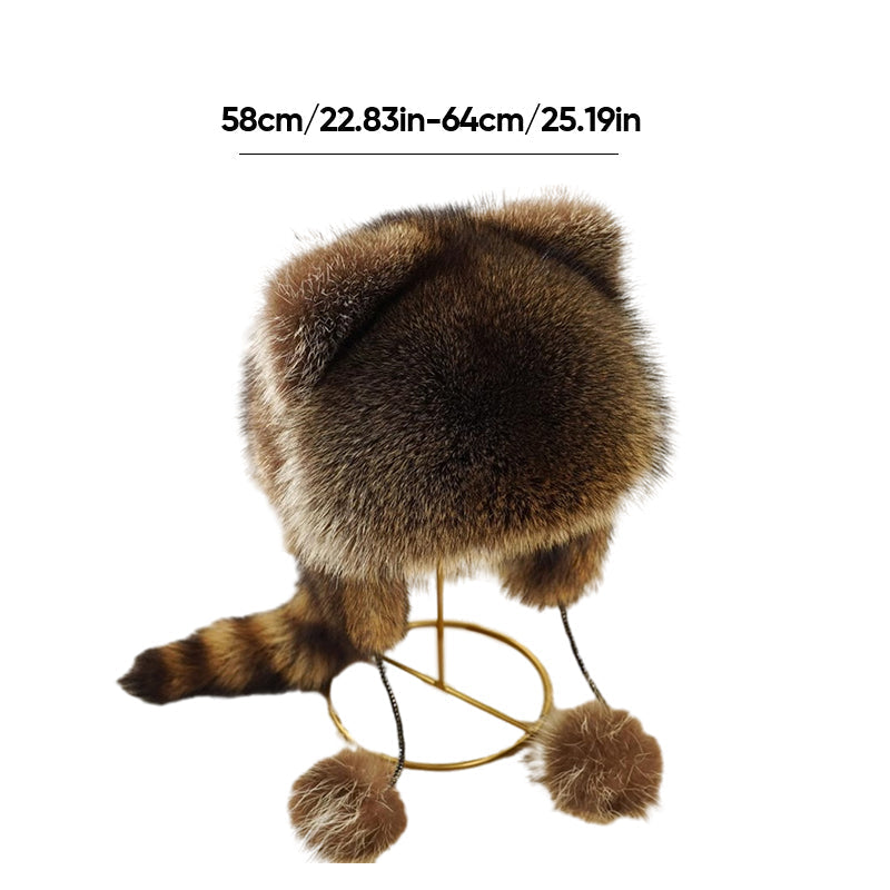 Brehn | Schattige Kunstbont Wasbeerstaart Ouders-Kind Pluche Muts