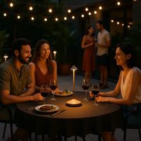 ClarityGlow | Draadloze Tafellamp met Dimbare Verlichting en Waterdicht Ontwerp