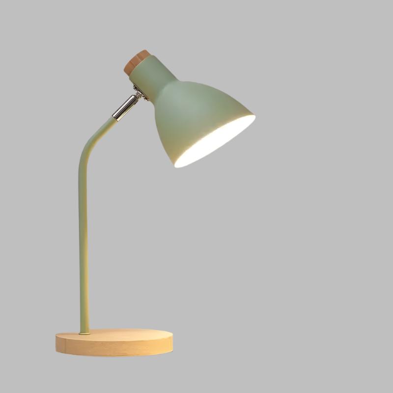 Tafellamp Scandinavisch – Bureau lamp van hout en metaal, E27