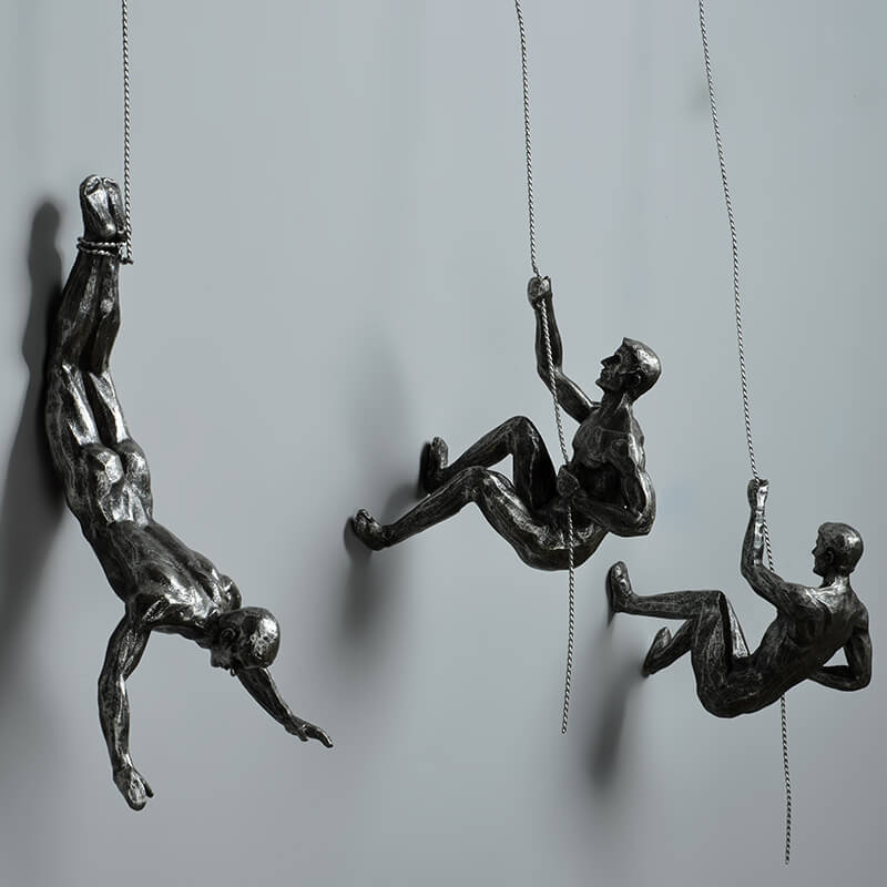 Bergklimmer wandsculptuur – PeakFigures