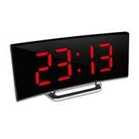 LED-verlichting groot digitaal display | Gebogen LED digitale wekker - Amedea
