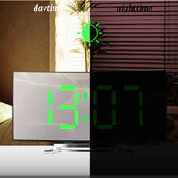 LED-verlichting groot digitaal display | Gebogen LED digitale wekker - Amedea