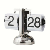 PrestigeFlip Retro Klok | Creatieve automatische flip klok voor woonkamer of kantoor decorati