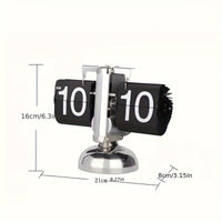 PrestigeFlip Retro Klok | Creatieve automatische flip klok voor woonkamer of kantoor decorati