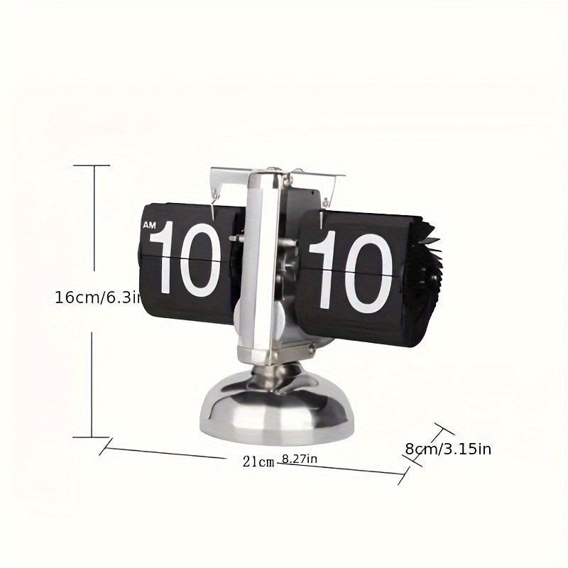 PrestigeFlip Retro Klok | Creatieve automatische flip klok voor woonkamer of kantoor decorati