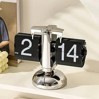 PrestigeFlip Retro Klok | Creatieve automatische flip klok voor woonkamer of kantoor decorati