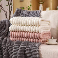Zware Fleece Deken CloudStripe