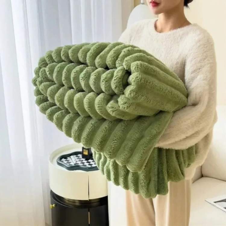 Zware Fleece Deken CloudStripe