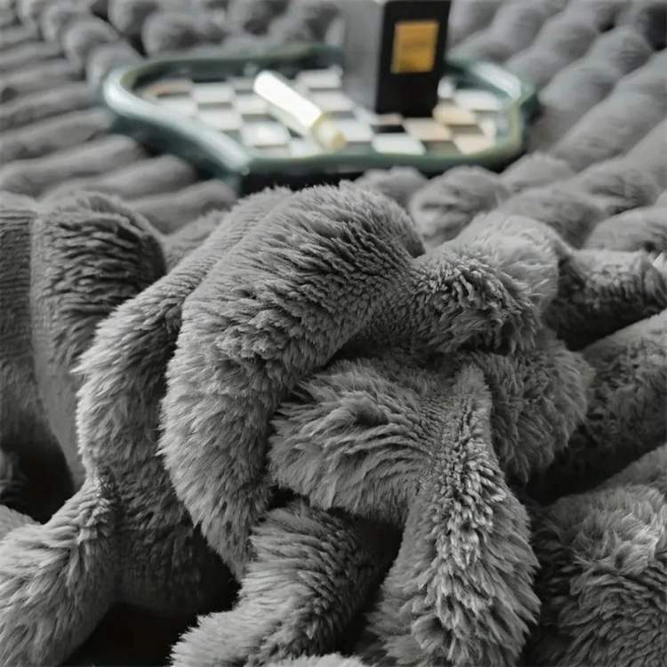Zware Fleece Deken CloudStripe