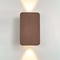 Noordse Minimalistische Glazen Rectangulaire LED Wandlamp 2-licht