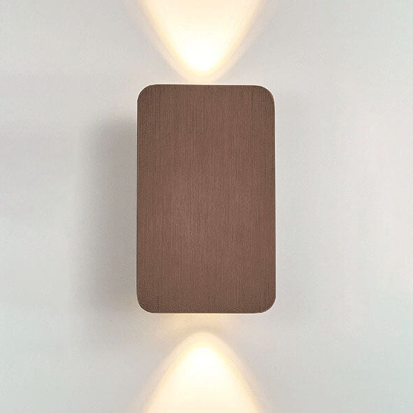 Noordse Minimalistische Glazen Rectangulaire LED Wandlamp 2-licht