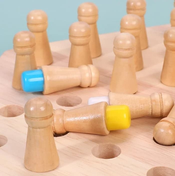 BrainMatch | Houten Geheugen Match Stok Schaak [Laatste Dag Korting]