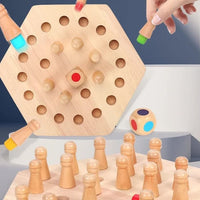BrainMatch | Houten Geheugen Match Stok Schaak [Laatste Dag Korting]